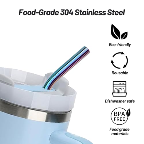 4 Pack 12.5 inchs Long Reusable Straws (4 Count)