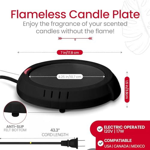 Candle Warmer Plate Safely Releases Scents Without a Flame