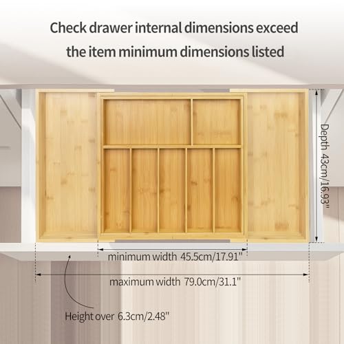 Extra Large Kitchen Drawer Organizer