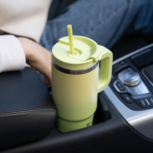 30 oz Insulated Tumbler with Handle & Straw