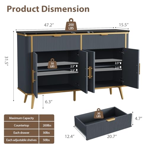 47.2" Buffet Storage Cabinet