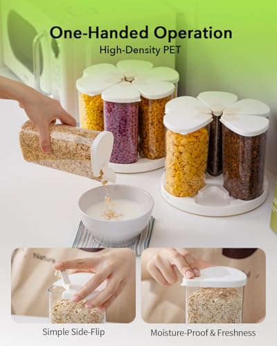 Rotating Food Storage Containers Set of 6 (6 Count)