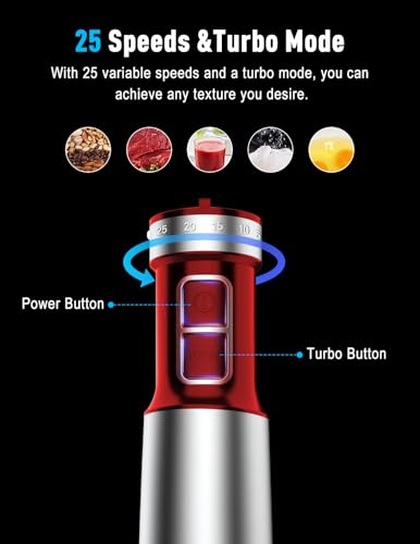 Powerful Immersion Blender handheld