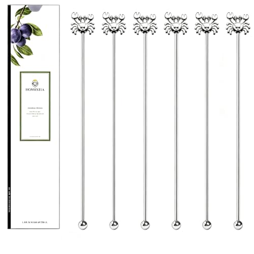 6 Pcs 7.5'' Metal Stir Sticks