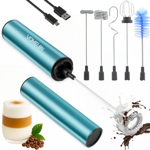 Rechargeable Milk Frother Handheld Electric Frother Wand Milk Foamer Drink Mixer for Coffee