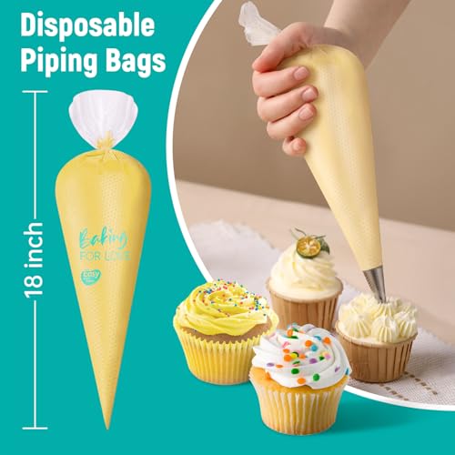100PCS 18 Inch Disposable Anti Burst Thick Piping Bags