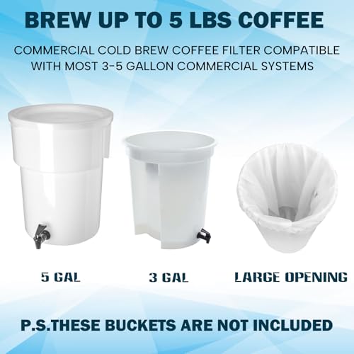 100 Piese Cold Brew Coffee Filters with Drawstring