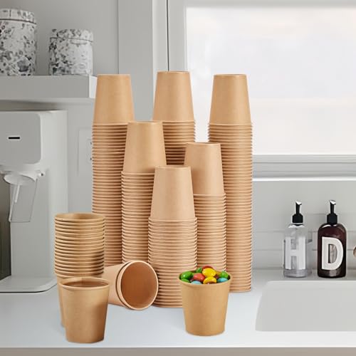 400 Pack 3 oz Kraft Paper Cups (400 Count)
