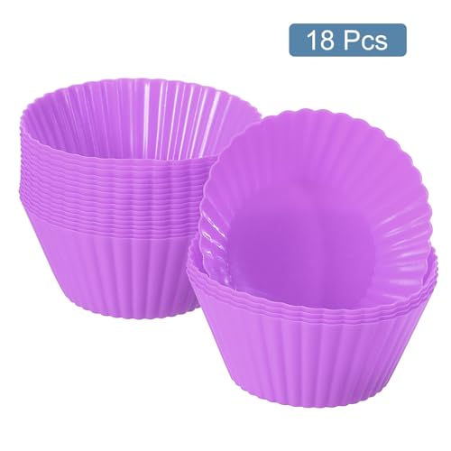 18Pcs Silicone Cupcake Liners (18 Count)
