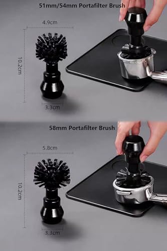 Espresso Coffee Machine Cleaning Brush Kit with Portafilter Cleaning Disc