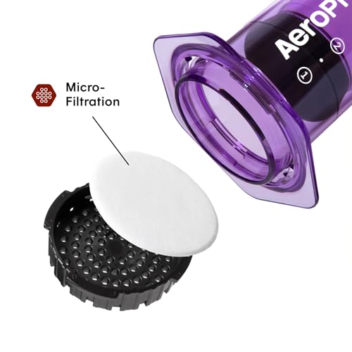 Clear Purple Coffee Press