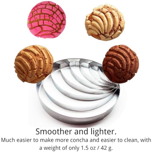 Concha Cutter & Pig Cookie Cutter Set for Mexican Cookbook Fans (6 Count)