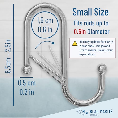 10 Pack Metal S Hooks for Hanging (10 Count)