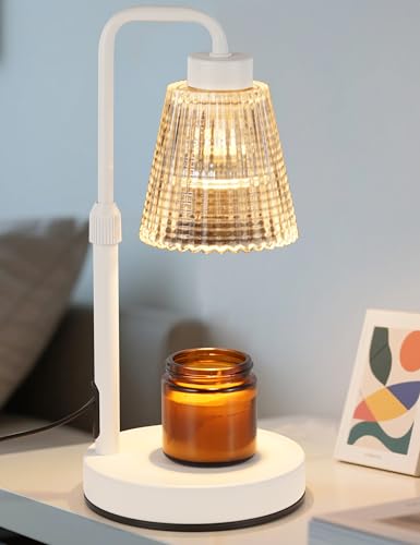 White Candle Warmer Lamp with 24h Cycle Timer