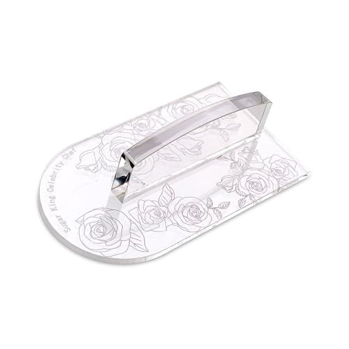 Fondant Smoother with Handle Acrylic Cake Smoother Tool for Icing fondant tools set