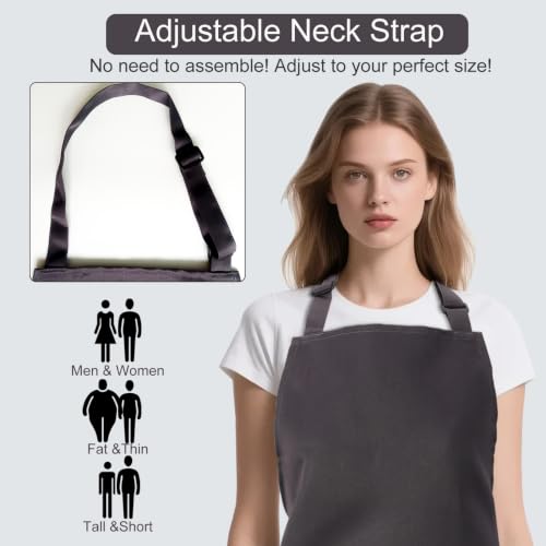 Kitchen Bib Chef Apron for Women Men
