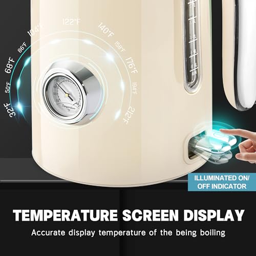 57oz Electric Kettle with Thermometer