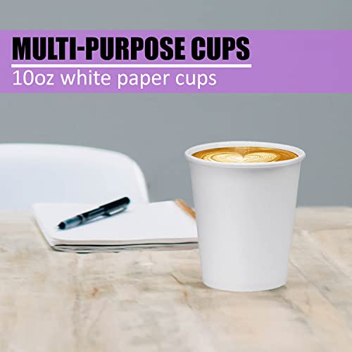 White Disposable Paper Coffee Cups (100 Count)