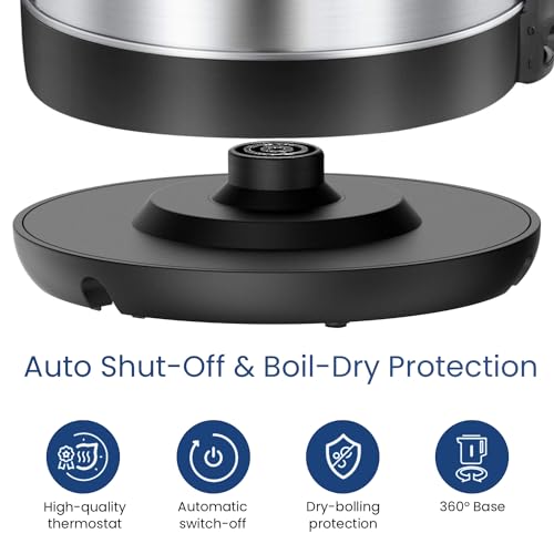 Comfee 1.7L Stainless Steel Electric Tea Kettle