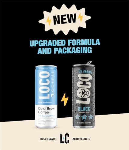 Loco Coffee Black Cold Brew 11 Ounce Can (132 Fl Oz)