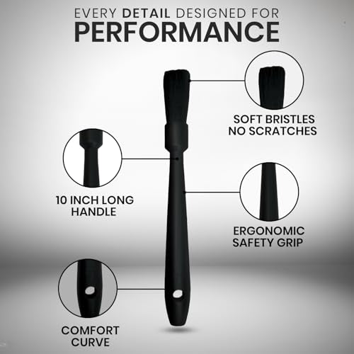 10 in Espresso Grinder Brush Coffee Cleaning Tool Handle