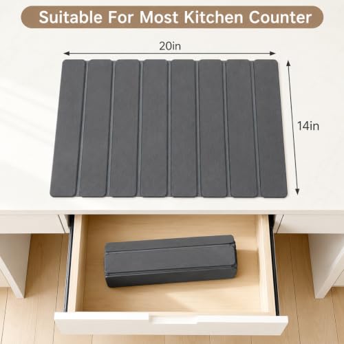 Stone Dish Drying Mat for Kitchen Counter (2 Count)