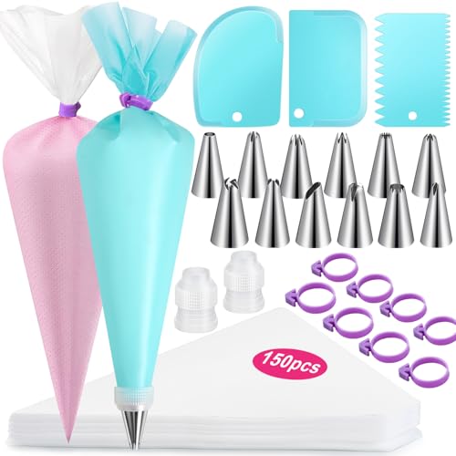 176PCS Piping Bags and Tips Set (176 Count)