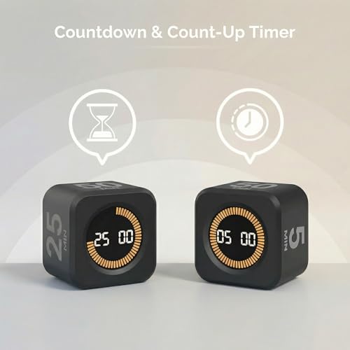 Pomodoro Cube Timer Productivity Visual Timer (2 Count)