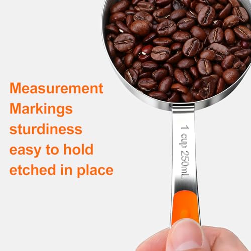 Measuring Cups and Spoons Set Stainless Steel 10 Piece for Cooking and Baking (10 Count)