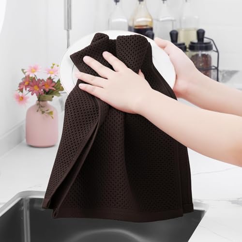 100% Cotton Waffle Weave Kitchen Dish Towels 18 (18 Count)