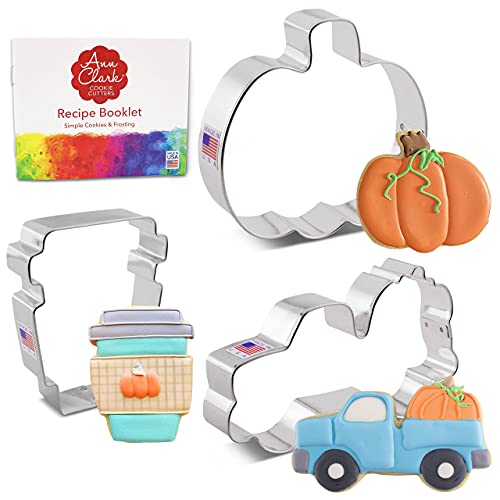 Ann Clark Pumpkin Harvest Cookie Cutters Set of 3
