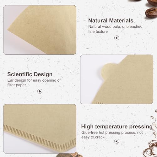 100 Count #4 Cone Coffee Filters 8