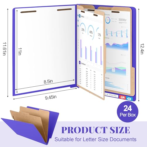 24 Pack Classification Folders (24 Count)