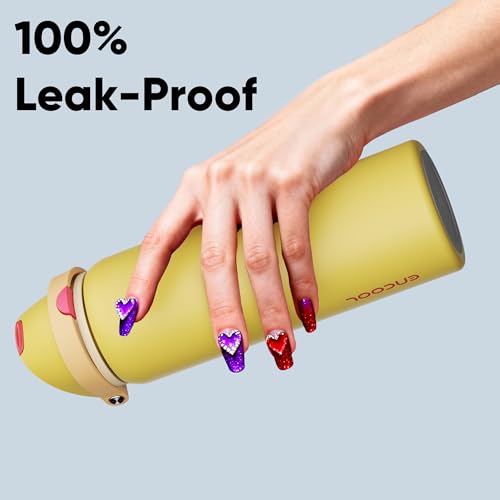 Insulated Water Bottle with Straw