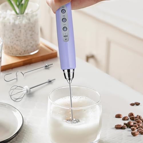 Milk Frother Handheld Rechargeable