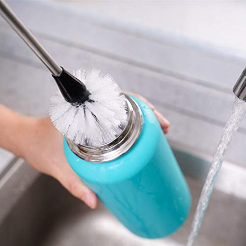 Stainless Steel Bottle Brush with Replaceable Head (2 Count)