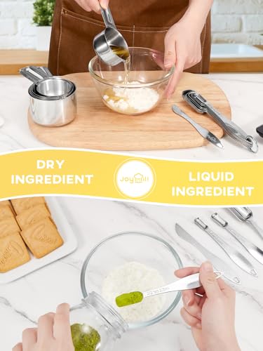 Measuring Cups and Spoons Set of 13 Piece (8 Fl Oz)