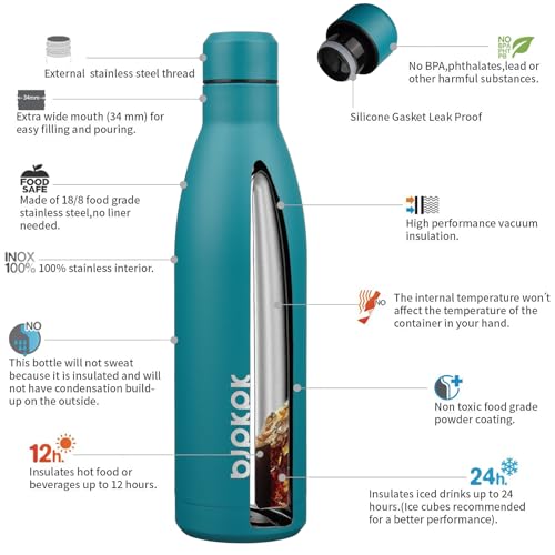 25 oz Insulated Stainless Steel Water Bottle