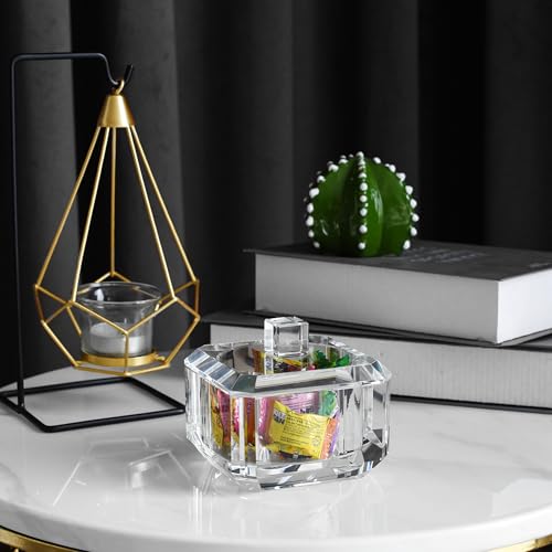 Crystal Candy Dish with Lid Hand