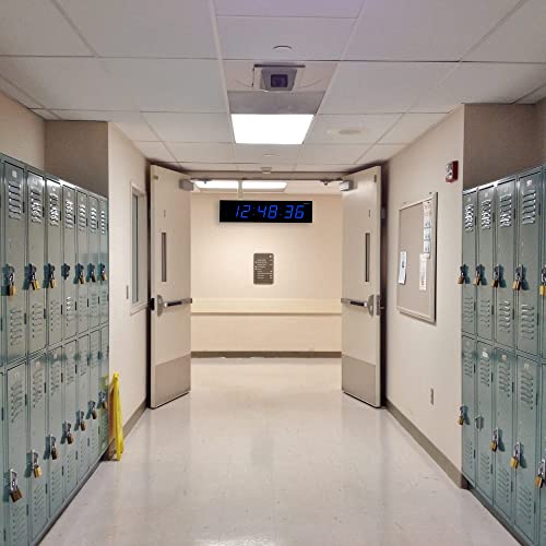 Oversized Digital Wall Clock with Large LED Display & Timer
