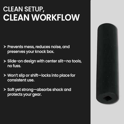 6.25 Inch Knock Box Bar Cover Rubber Espresso Replacement Sleeve