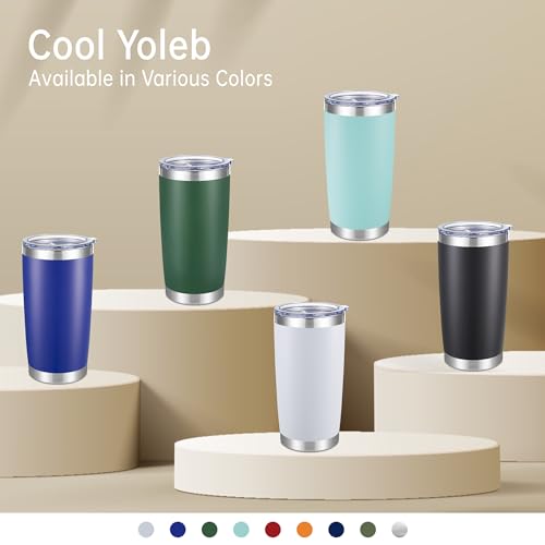 20 oz Tumblers Bulk Stainless Steel Tumbler with Lid Double Wall Vacuum Insulated Coffee Mug 20oz Powder Coated Cup for Hot and Cold Drinks (12 Count)