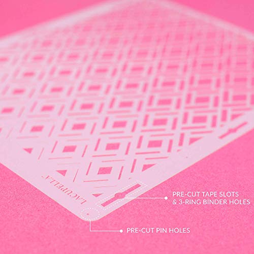 Cake Stencil Seamless Delicate Pattern for Decorating Tall Double Barrel Cake to Use with Buttercream