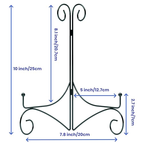 10 Inch Display Plate Stand with Folding Design (2 Count)