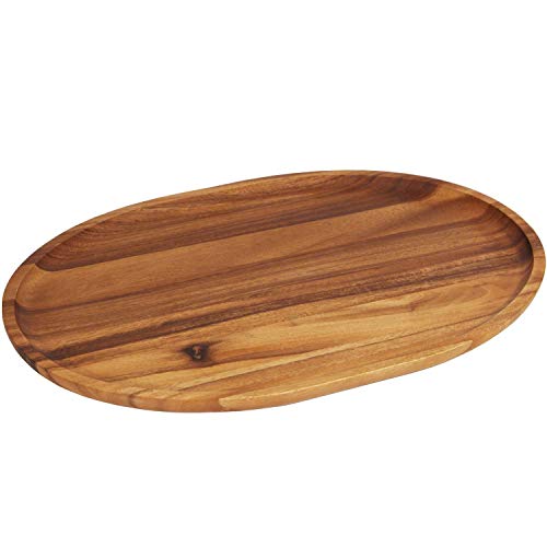 Woodard & Charles Acacia Wood XL Oval Serving Tray (12 Count)