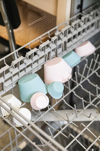 Reusable Silicone Baking Cups Gift Set Bundle (60 Count)