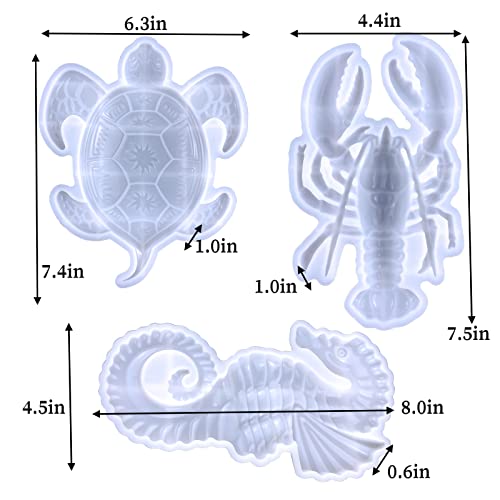 3PCS Silicone Molds for Epoxy Resin