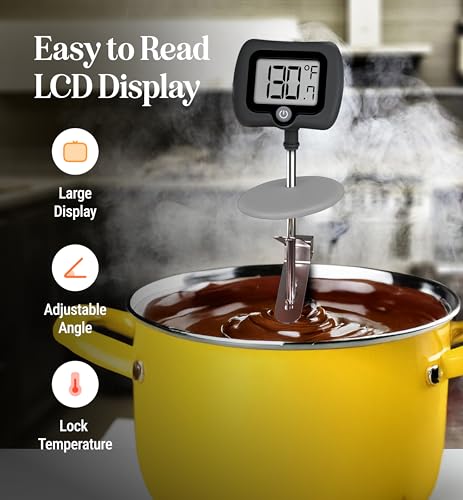 Digital Candy Thermometer with Pot Clip