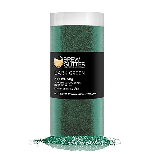 Dark Green BREW GLITTER Edible Glitter For Drinks
