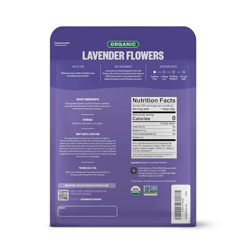 Organic Dried Lavender Flowers (16 Ounce)